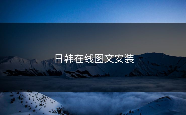 日韩在线图文安装